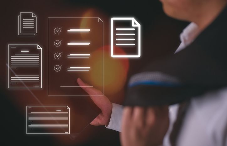 Documents And Policy Icons Abstract