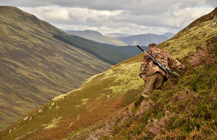 Man Hunting In The Mountains