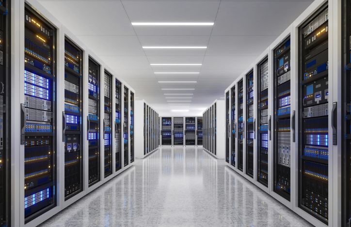 Data Centre Interior Network Processing Room