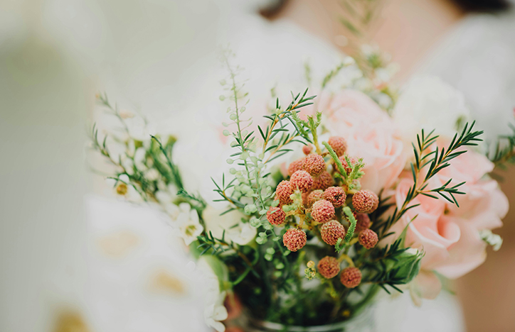 Bride Holding Bouquet