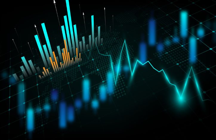Financial Graphs And Trends Concept